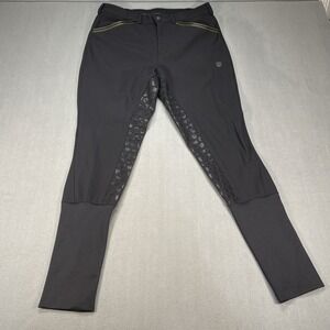 Maya Delorez Breeches Womens Riding Pants Black Compression Equestrian Large